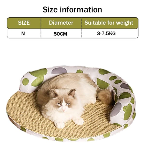 Pet Cooling Bed with Summer Cooling Mat Round M(19.7) KLB