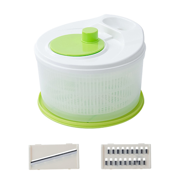 Salad Spinner Multifunctional Efficient Safe Durable Vegetable Spinner Cutter for Fruit Salad