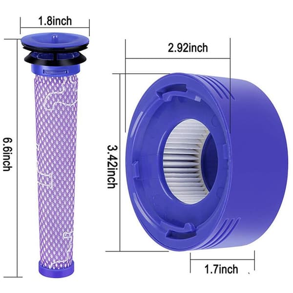 Vacuum Cleaner Spare Parts V7 V8 967478-01 / 965661-01 Hepa Pre-filter Post-filter