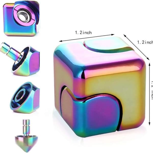 Metal Print Anti-anxiety Magic Dice Toy Decompression Toy Spiral Magic KLB
