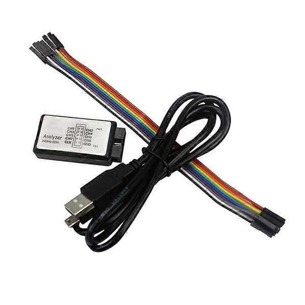 USB logikanalysator enkeltchip-mikrocomputer egnet til ARM FPGA fejlfindingsværktøj 24M sampling 8 Ch db Som vist As shown