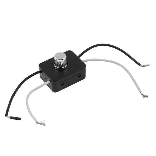 Innebygd dimmerbryter kombinasjonssett 120V roterende baldakimdimmerbryter erstatning for bordlamper/gulvlamper.
