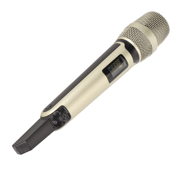 Trådløst mikrofonsystem Intelligent støjreduktion Dynamisk UHF håndholdt mikrofon med LCD-skærm til karaoke live-udsendelse
