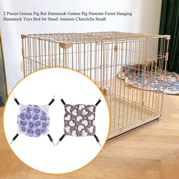Large Hammock for Rats, Guinea Pigs, and Ferrets - Hanging Bed for Small Animals