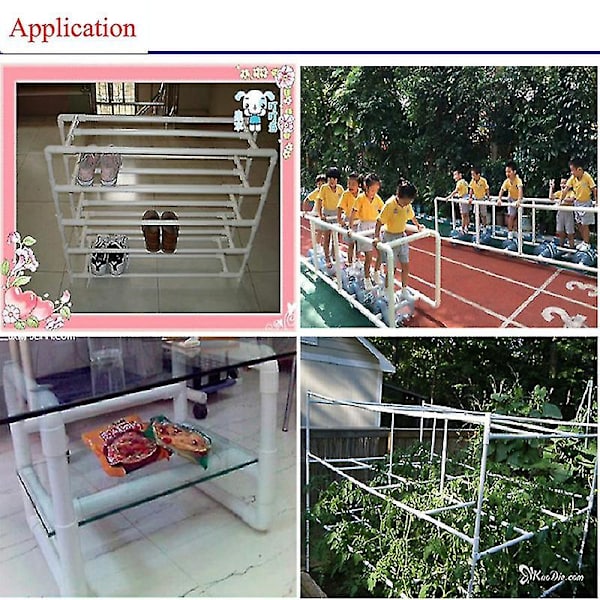 PVC-putkiliittimet 3 4 5 6-tieletku jakaja 20-50mm puutarhakastelu vesiputkiliitin adapteri DIY hyllyliitin 20mm 20mm 6 Way8 12 6 Way8