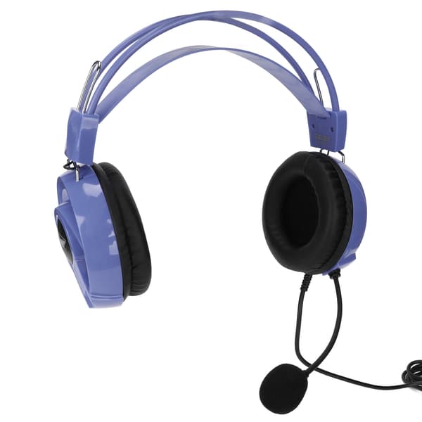 Gaming Headset Wired Comfortable Multifunctional Multi-color RGB Headphones with Omnidirectional Microphone Purple