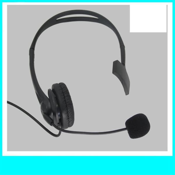 2-bens K-stik Walkie Talkie Headset Svamp Ørekop Enkelt-sidet Headset Mikrofon