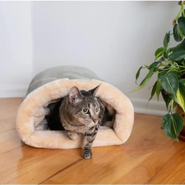 Katteseng - Kattekurv - Vintervarm - Dyrekurv - Høst/Vinter Hundeseng - Kjæledyrkatt - Valp - Katteseng - Varm - 65*48cm
