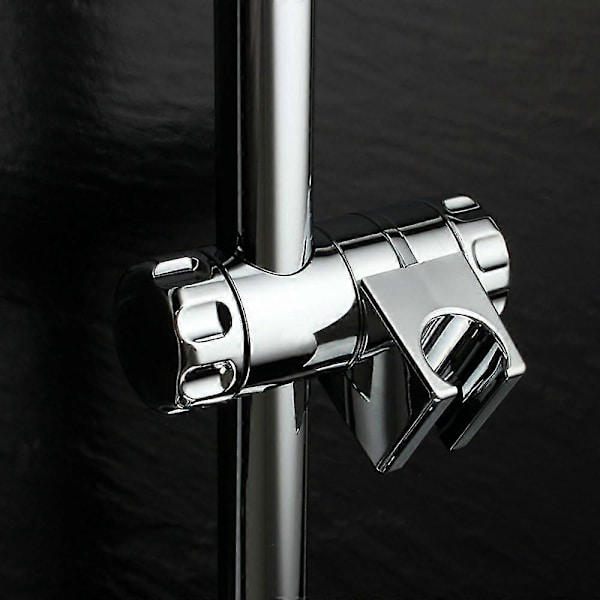 25 mm forkrommet dusjhodeholder med spenner for 25 mm dusjstang