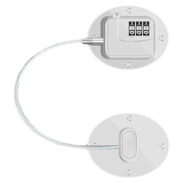 Køleskabslås kombinationsdesign, robust metal ABS KLB
