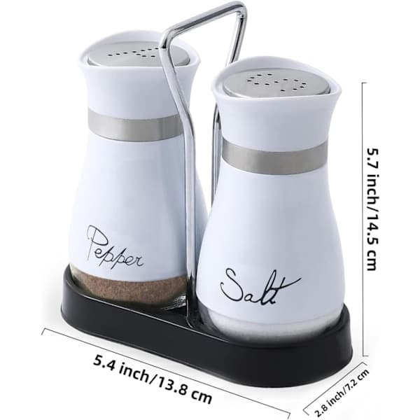 2-pack salt- och pepparkvarnar - Salt- och pepparströare - Salt- och pepparkar - Saltkar - Kökstillbehör