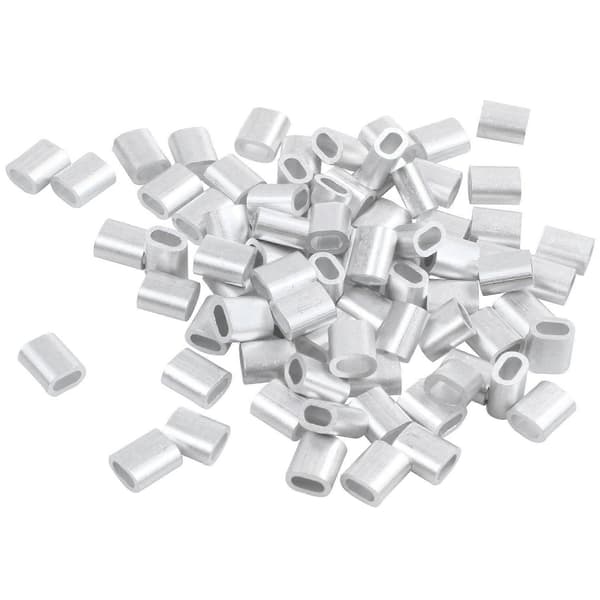 2 mm aluminium dobbelt hul wire reb lås klemme ærme 400 stk
