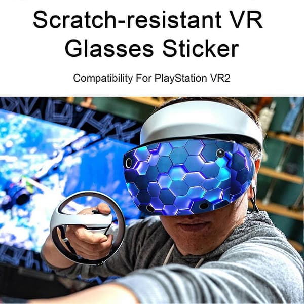 VR Glasses Sticker Unique Clear Pattern Anti-scratch Protective Easy To Install VR Headset Glasses Sticker for PS VR2
