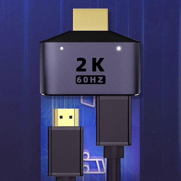 HDMI-kompatibel splitter 1 in 2 ut, 2K splitter för FullHD 1080P 3D splitter