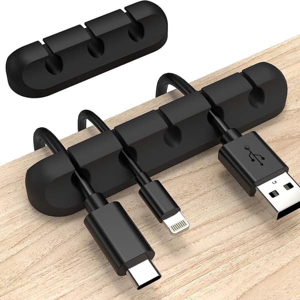 Kabelorganisator, kabelklemmer, kabelholder, kabelhåndtering USB