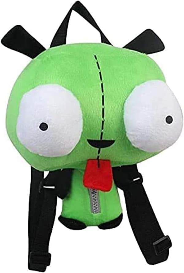 New Alien Invader Zim Plush Backpack Toys 3D Eyes Robot Cute Stuffed