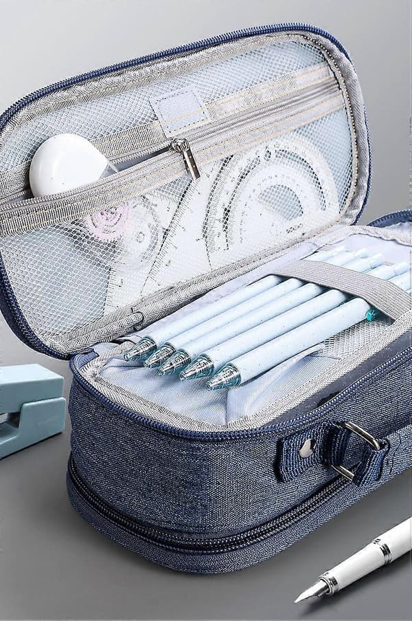 Large Capacity Pencil Case, Multifunctional Stationery Storage, Handheld Pen Pouch