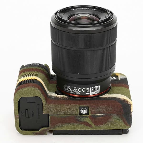 G7q For Sony A7C II A7CR Textured Case Anti-Scratch Silicone Protective B4h Camera Housing - Camouflage
