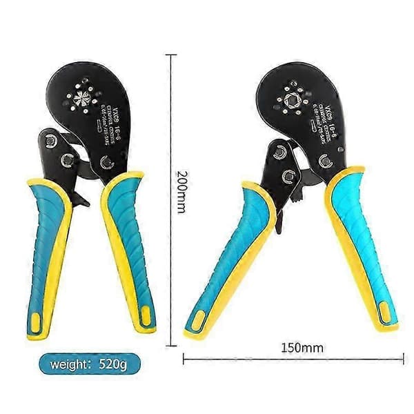 Vxc9 16-6 Crimping Tool Tubular Terminals Crimping Pliers Electrical Pliers 0.08-16mm High Precision Clamp Set-Red