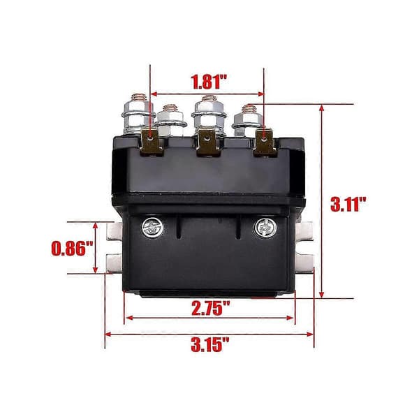 12V 250A Spilrelækontakt til ATV UTV 5000-7000lbs Spil