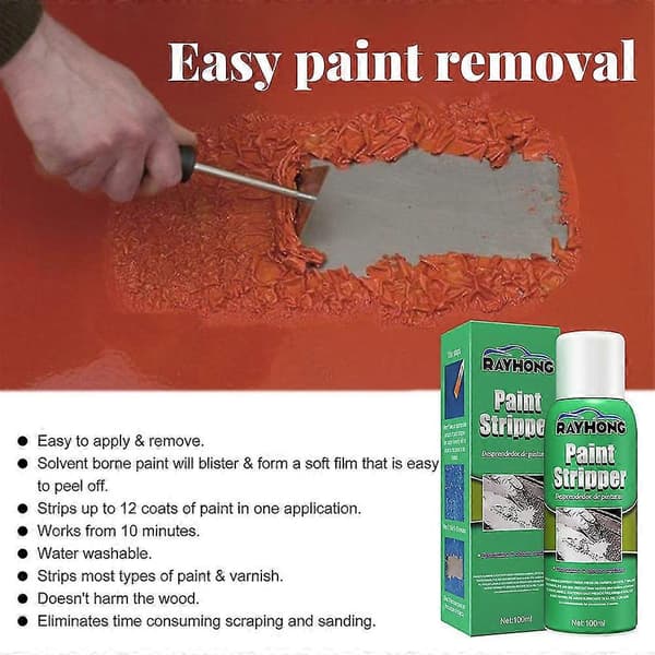 100ML Car Paint Remover Metal Surface Paint Stripper High Efficiency Car Hub Scratch-Free Cleaning Paint Remover Stripping