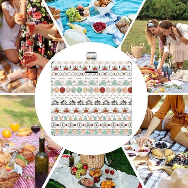 Waterproof, Foldable, Sand-Resistant Picnic Blanket, 200 x 200 cm - Three-Layer Park Blanket. (FMY)