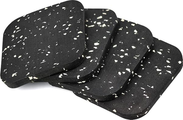4 stycken halkfria gummipads 100 x 100 x 10 mm Gummipads Halkfri