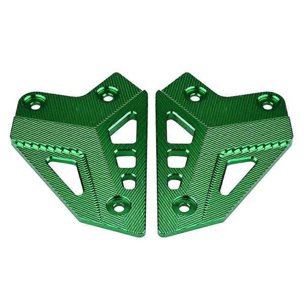 Motorcycle Footrest Footpeg Guard Heel Protector Cover for Z900 2017 Green