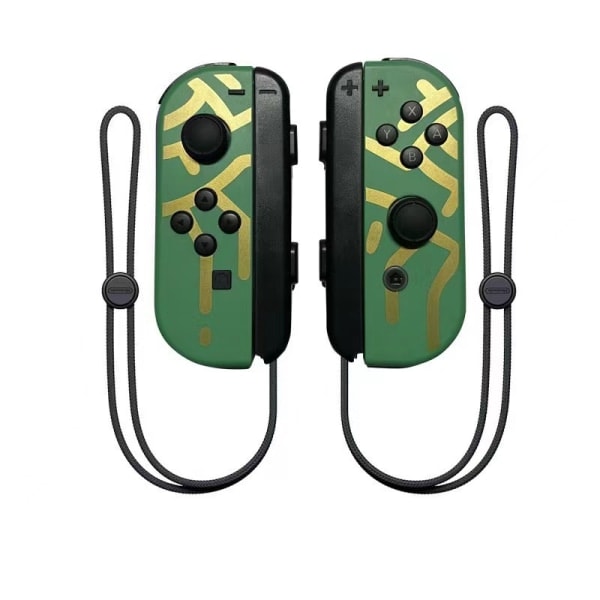 NS-switch vänster och höger handtag joycon handtag switch bluetooth handtag med fjärrväckning oc Tears of the Kingdom Green