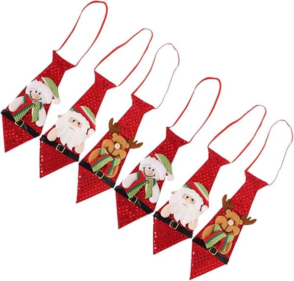 Pieces Julslips Herr Jul Halsduk Slipsar för Män Herr Halsduk för Jul Julslips Nyhetsslipsar Tyg