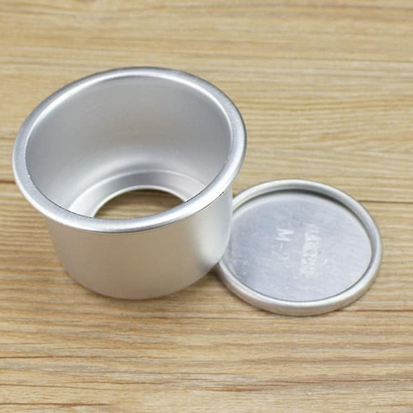 6 stk 2-tommers rund minikakeform med løs bunn puddingformer bakeform