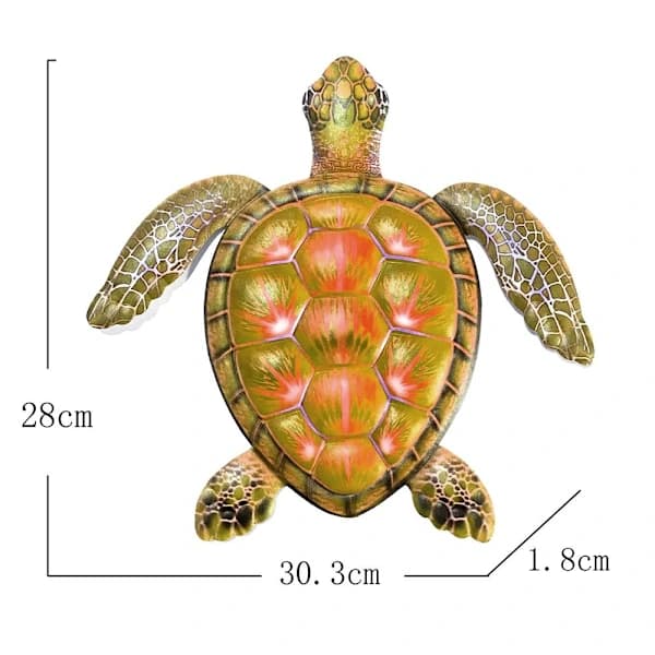 Turtle Ornament Turtle Decoration GREEN Green