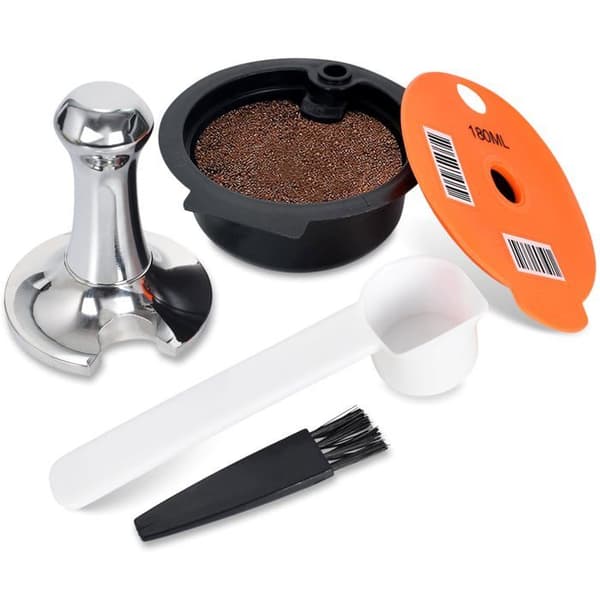Reusable PP Coffee Pods 180ml - Refillable Pods with 51mm Tamper - Suitable for Bosch Machines