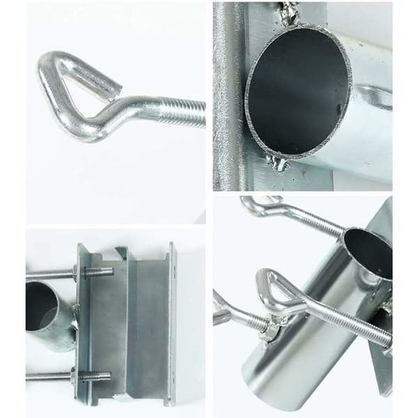 Balkon Parasolholder - Kraftig Paraplystativ Klemmeholder Pladsbesparende Klemme, Den Robuste