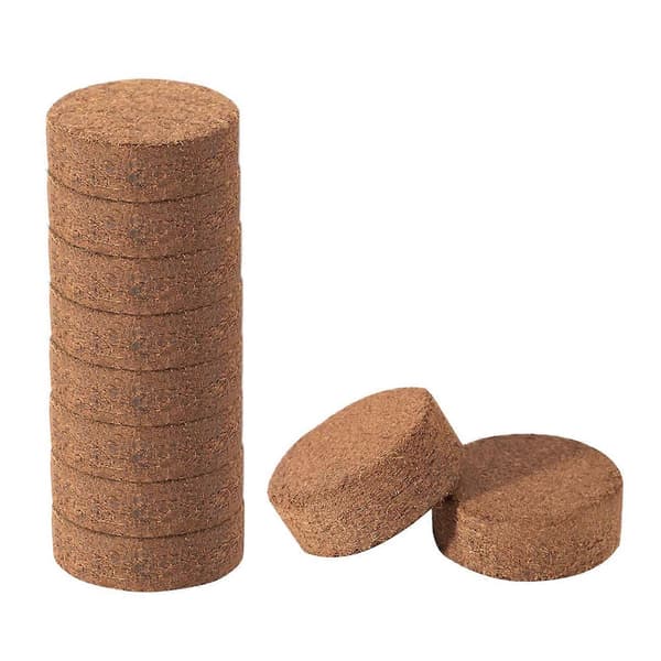 2023 New Seed Starter 10pcs Coco Coir Soil Disc Expanding Coco Coir Soil - Compressed Organic Potting Soil Easy to Store Coco Coir Pellets