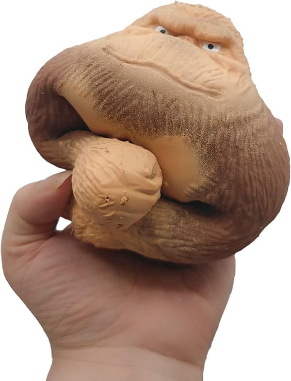 Abe-legetøj, Stræk Gorilla Figur til Børn og Voksne, Stressaflastende