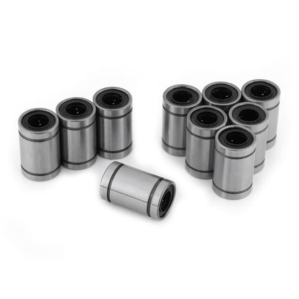 10 stk LM8UU 8 mm lineær bevegelse kulelagerbøssing for 8 mm stang 3D-skriver CNC-deler