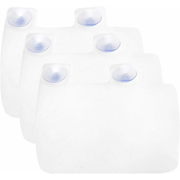 Silicone Splash Guard with Suction Cups for Kitchen and Bathroom Sinks (Transparent) - MODOU