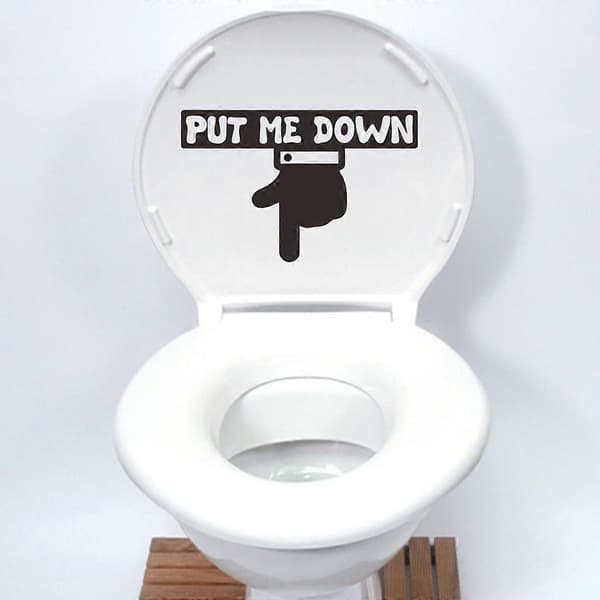 Waterproof Self-Adhesive Wall Decals, Put Me Down,