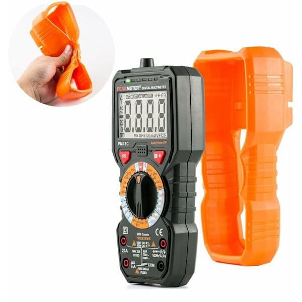 Digital multimeter PM18C – AC/DC automatic tester, non-contact voltmeter, ammeter, ohmmeter with backlit display