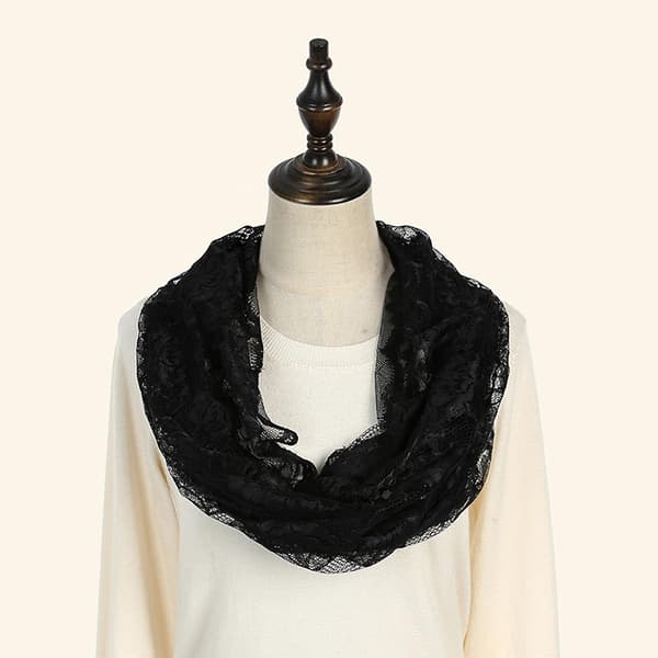 Mantilla Slør Katolsk Hodeplagg Sjal Spansk Brodert Sjal Kapell Slør-FA-