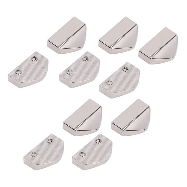 10 Sets Zipper Stopper Glossy Appearance Convenient Practical Attractive Decorative Bag Accessories for Suitcases White