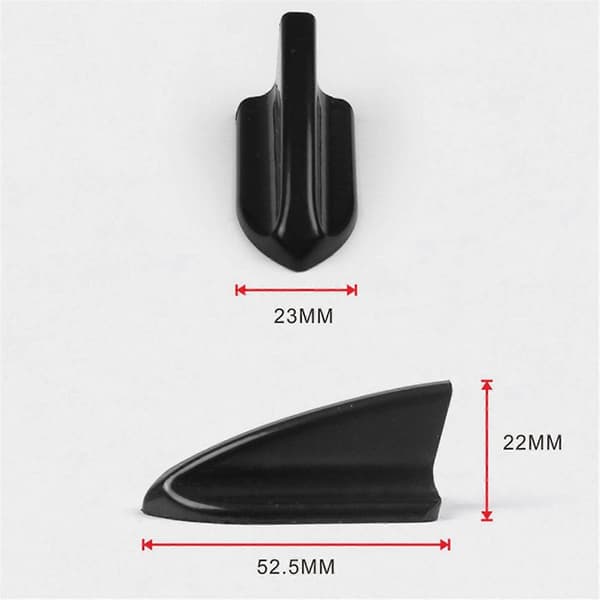 24 stk Svart Takhaifinne Spoiler Vinge Kit Vortex Generator i Bil-stil