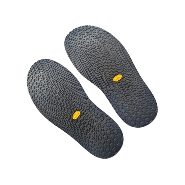 Black Sole Repair Patch Pair for Sneakers and Flat Sports Shoes, Thickened Rubber Full Sole with Anti-Slip Pattern, Extra Large EU48