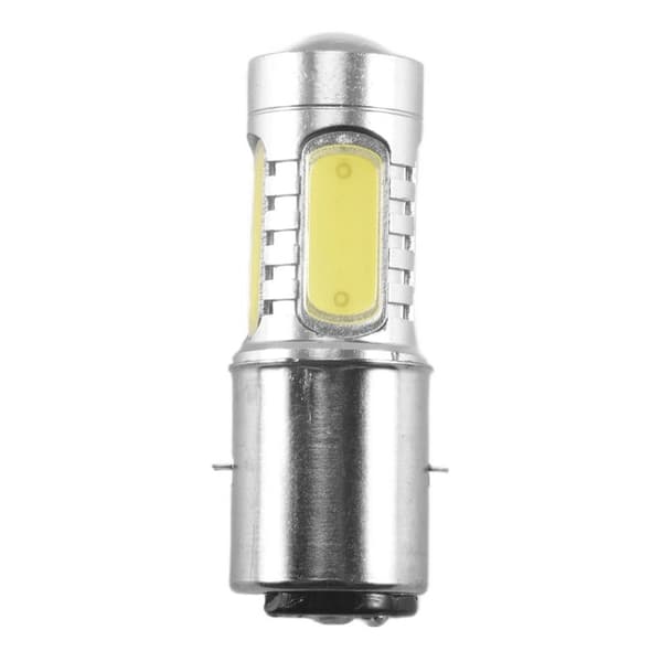 12 V Ba20d H6 4 Cob Led -lamppu Valkoinen Valo ATV-pyörän Mopon Ajovalolle