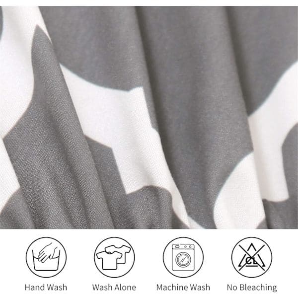 Stoltrekk til spisestue, sett med 4 eller 6, elastiske, avtakbare, vaskbare, dekorative stoltrekk, beskyttelse grå 6 stk grå 6 stk grå 6 stk grey 6pcs