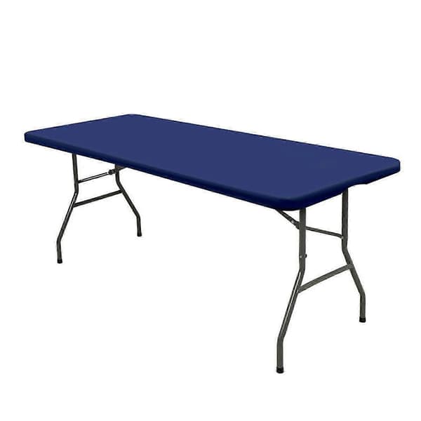 Spandex Picnic Tablecloth Elastic Tablecloth For 1.2x0.8m Rectangular Table Stretchy Washable Patio Tablecloth For Outdoor Use Blue Blue
