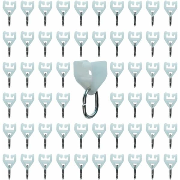 Blind Rollers - 80 Pcs External Blind Hook, Rail, Curtain Rail, Curtain Roller (White)