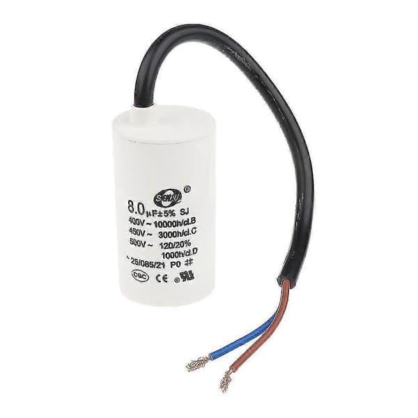 450V AC 8uF 50/60Hz Polypropylene Film Motor Start Capacitor CBB60 [DB]