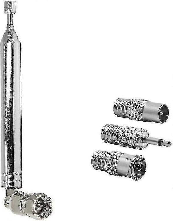 75 Ohm Teleskopisk Dab Radioantenne For Hifi Av Receiver Minisystem, Fm